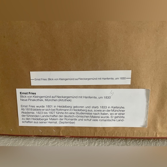 Cottagecore Ernst Fries landscape painting. Romanticism style. - Picture 3 of 9